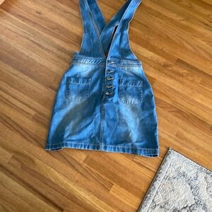 Blue Denim Overall Dress